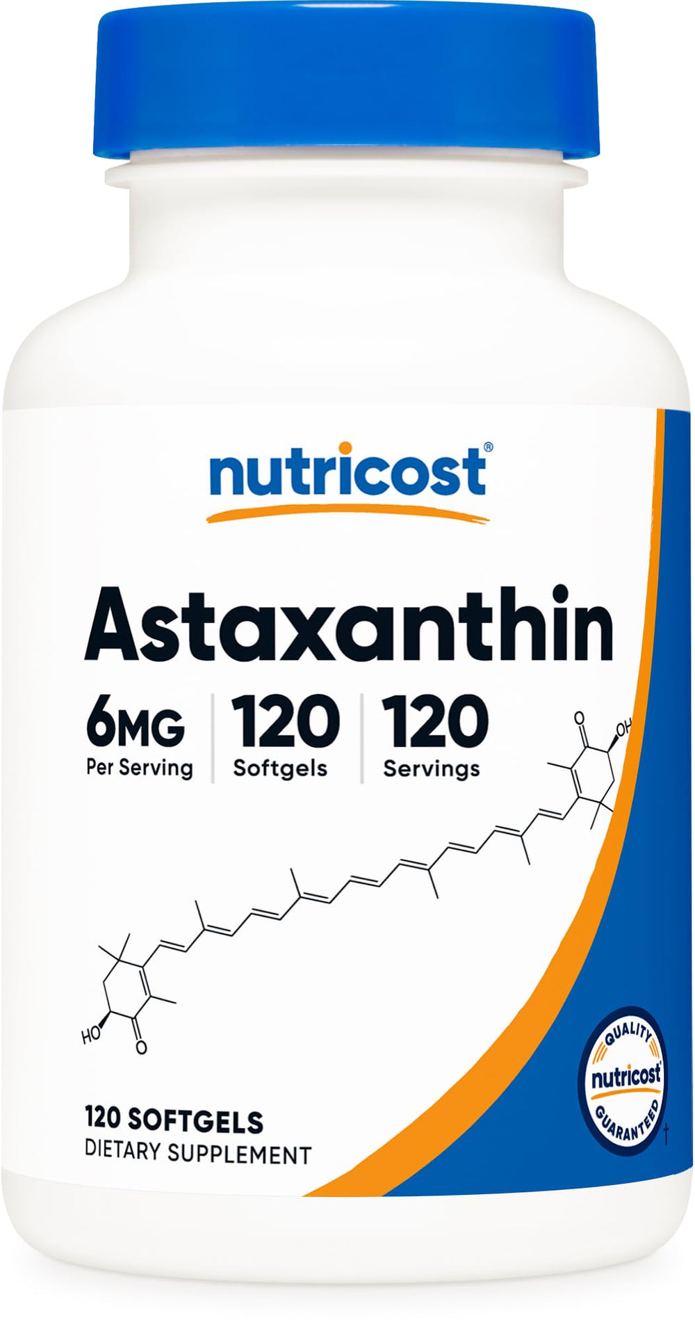 Nutricost bottle front label showing product name and 120 softgels benefit