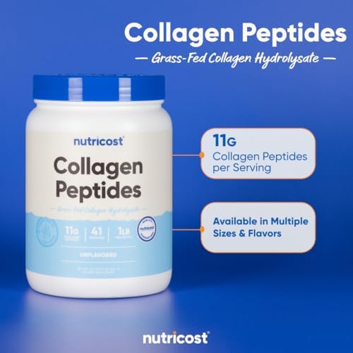 Nutricost tub beside fruit showing 1 lb size for daily use planning