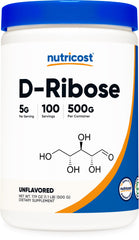 Nutricost jar front packaging showing label and serving info for reliable dosing
