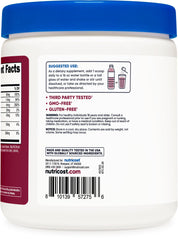 Nutricost nutrition label close-up showing electrolyte and ingredient facts