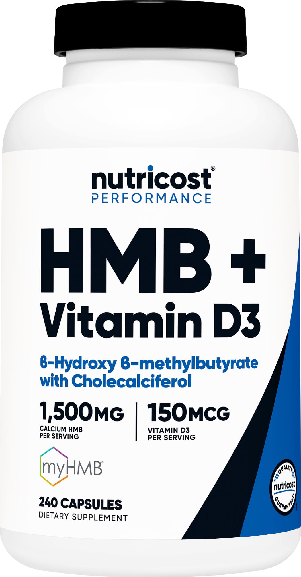 Nutricost front packaging showing bottle and label for clear identification and trust