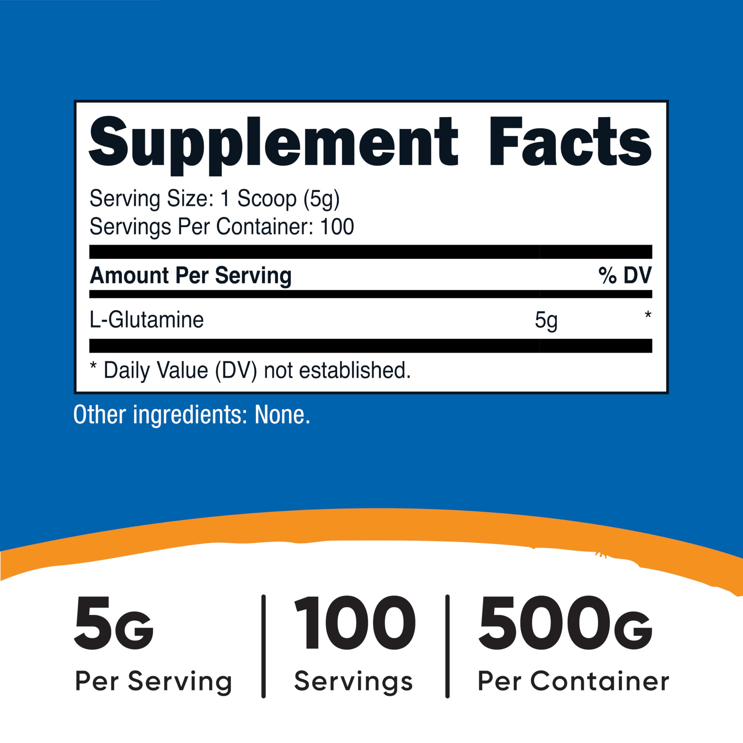 Nutricost powder scoop close-up displaying measured serving for accurate dosing