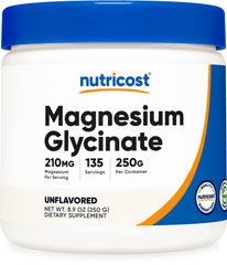Nutricost front packaging showing jar and serving information for easy selection