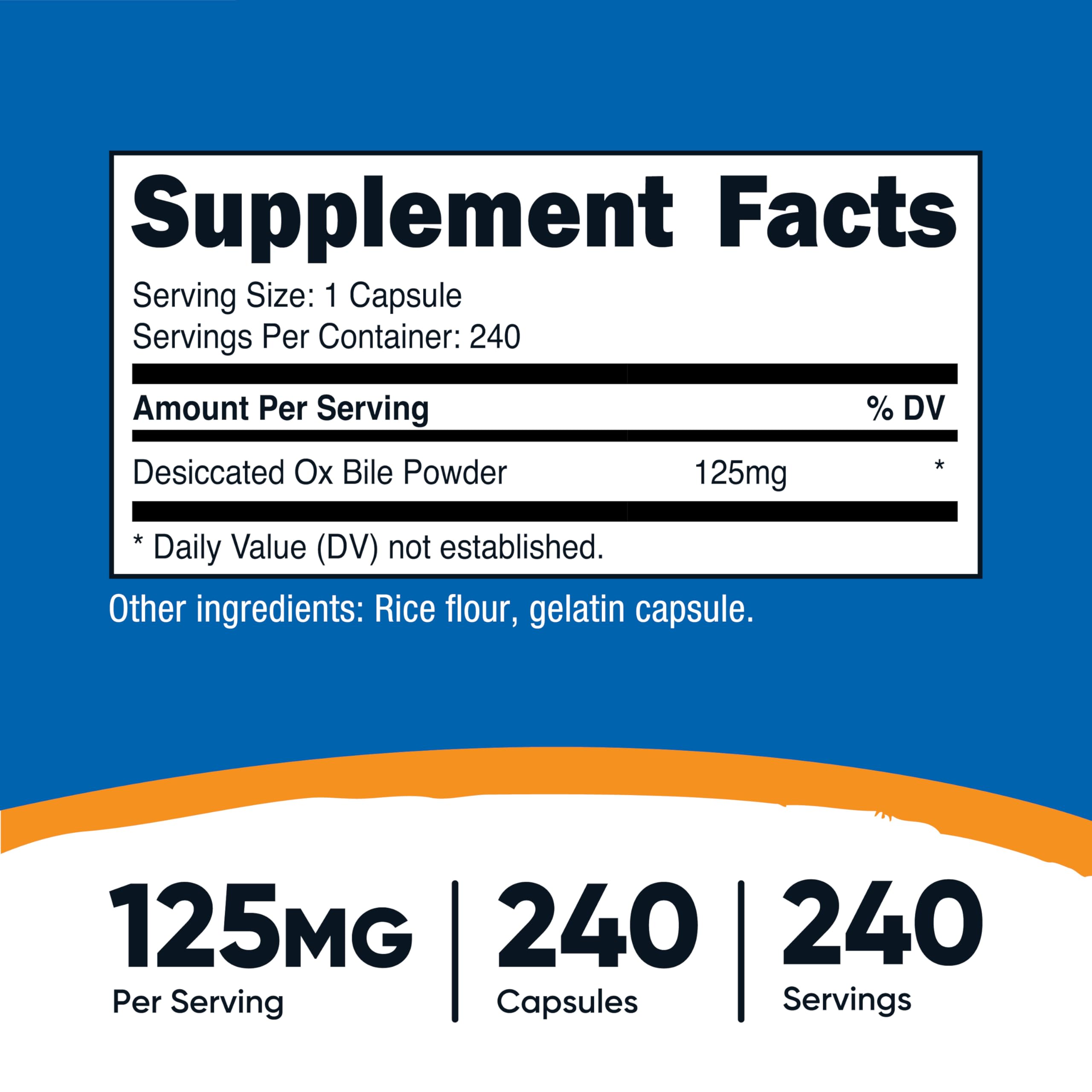 Nutricost close-up of capsule texture and easy-swallow size
