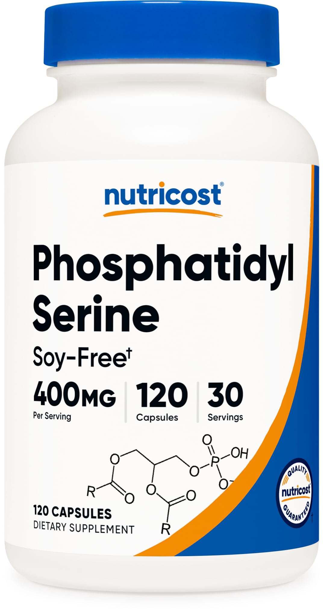 Nutricost bottle front packaging showing product name and vegetarian claim