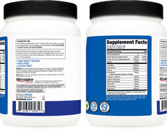 Glass of mixed Nutricost pre-workout blue raspberry showing vibrant color and easy mixing