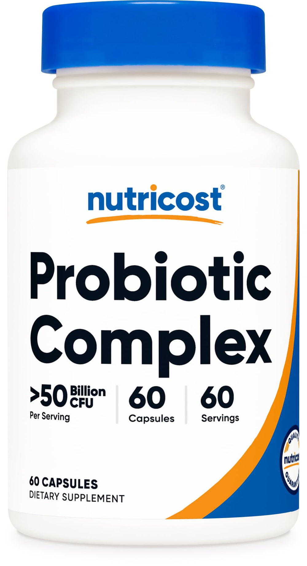 Nutricost bottle front view showing label and product identity benefit clarity
