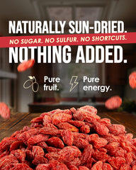 Nutrient Elements goji berries in bowl ready to serve for convenience