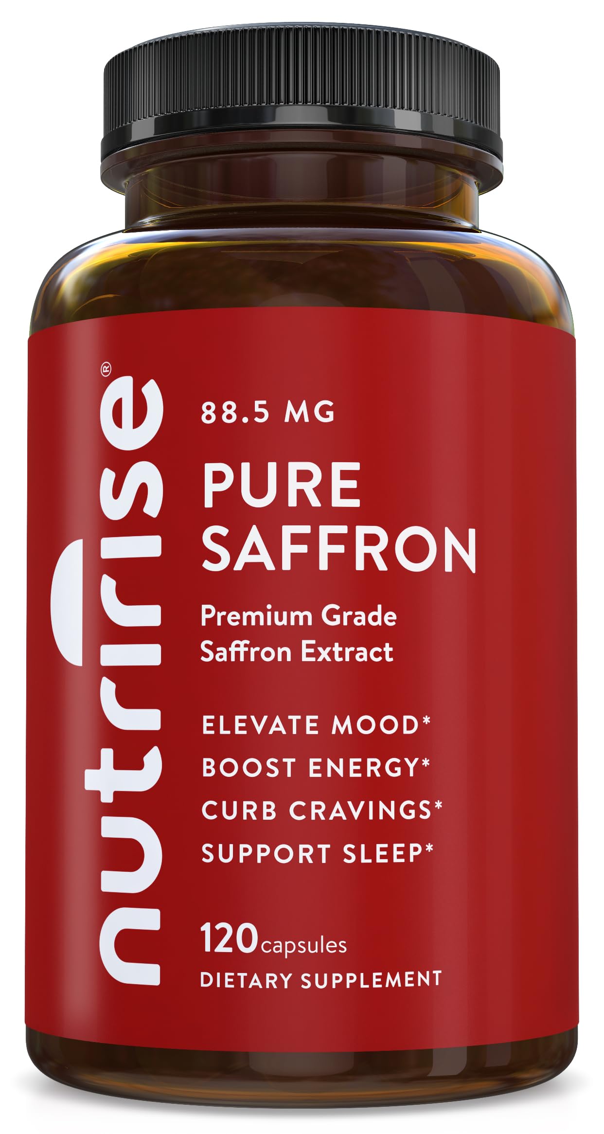 NutriRise front packaging showing bottle and supplement benefits clearly