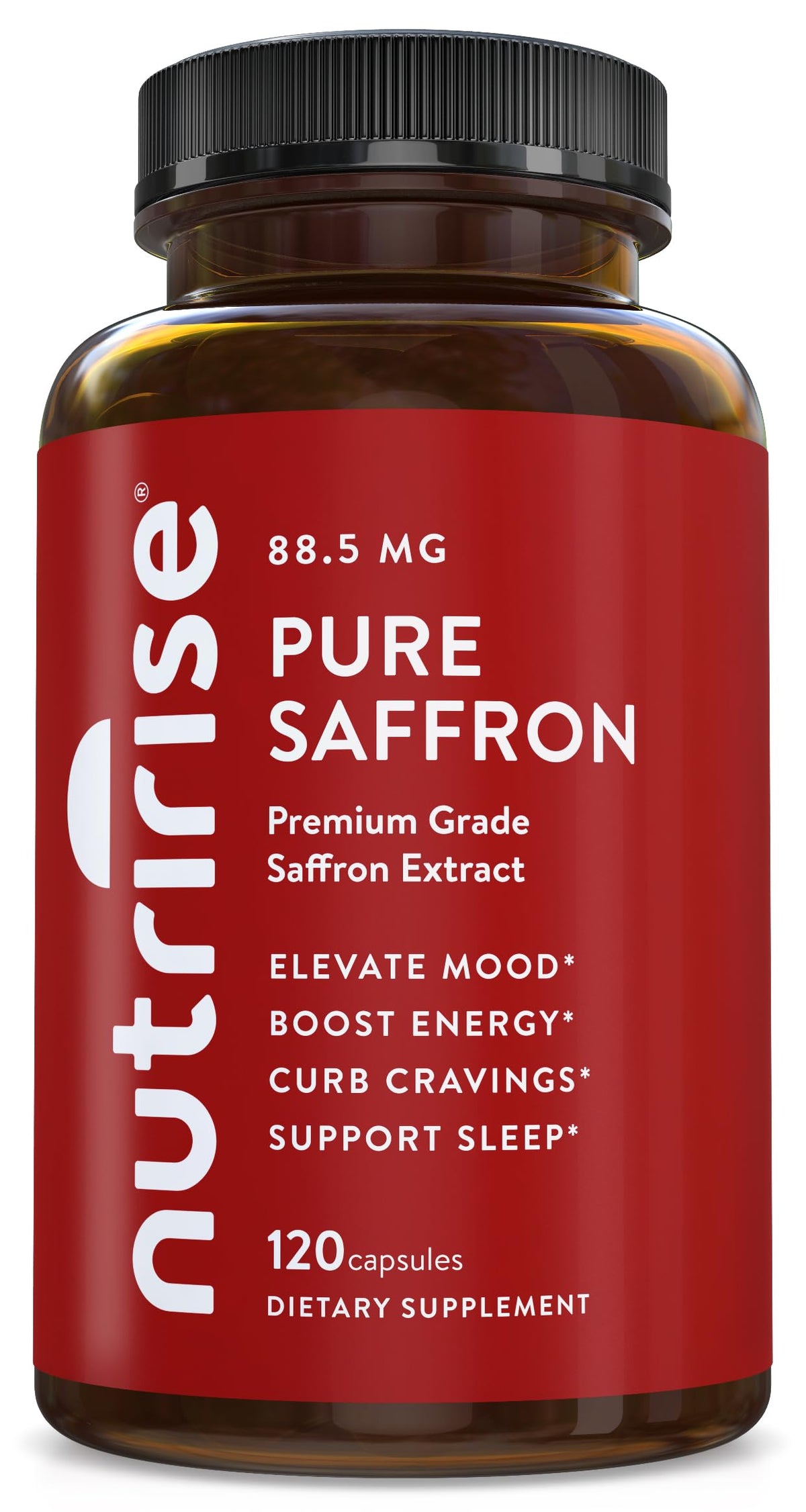 NutriRise front packaging showing bottle and supplement benefits clearly