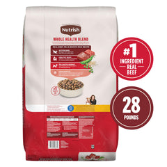 Nutrish kibble texture close-up showing crunchy bite for dogs