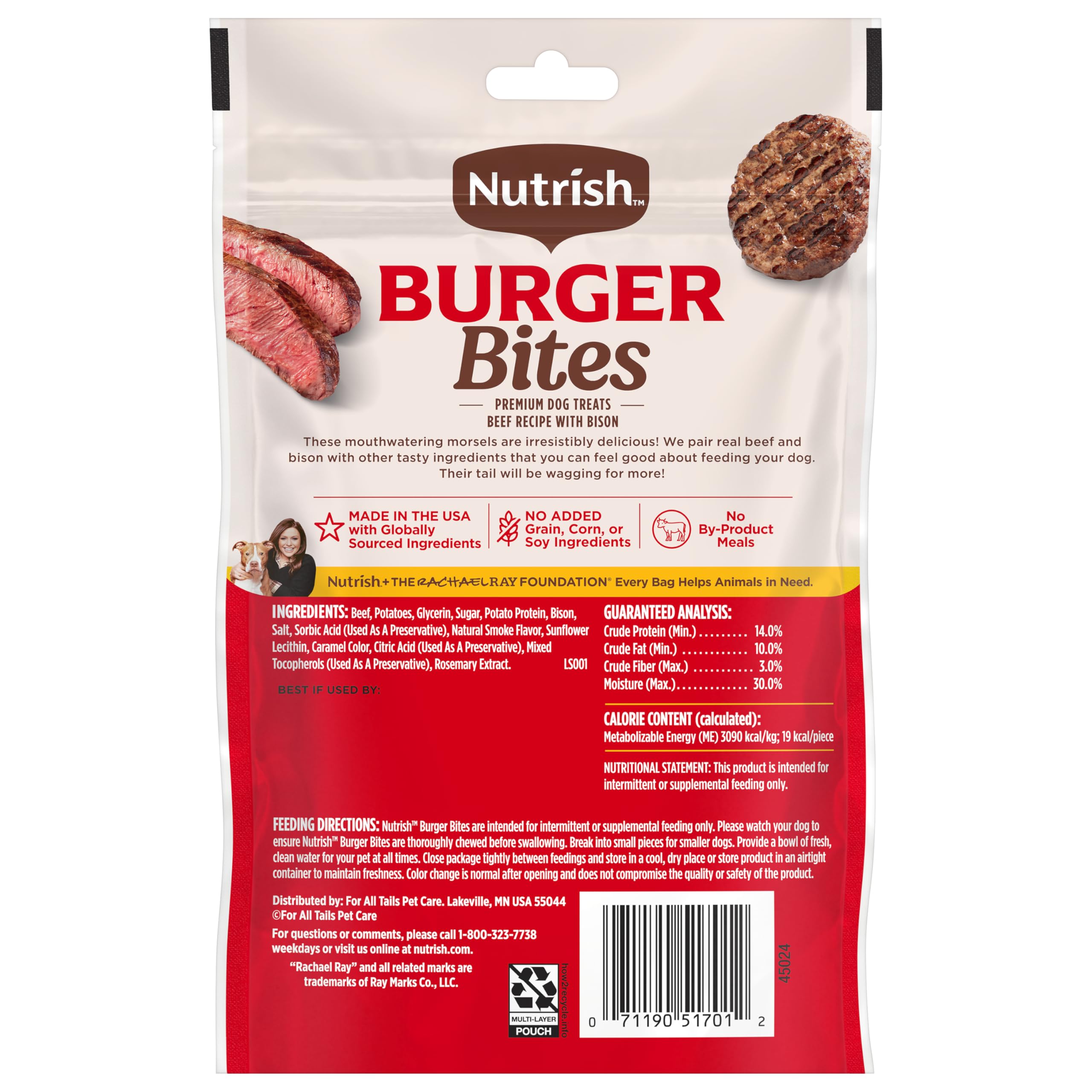 Nutrish ingredient label showing real beef first for transparency