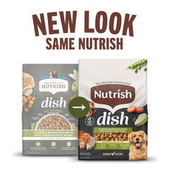 Nutrish kibble close-up showing texture and crunchy benefit