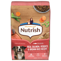 Nutrish front packaging showing 26 lb bag and clear product branding benefit: easy identification