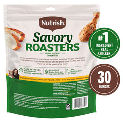 Broken piece of Nutrish Savory Roasters showing easy-to-break texture benefit