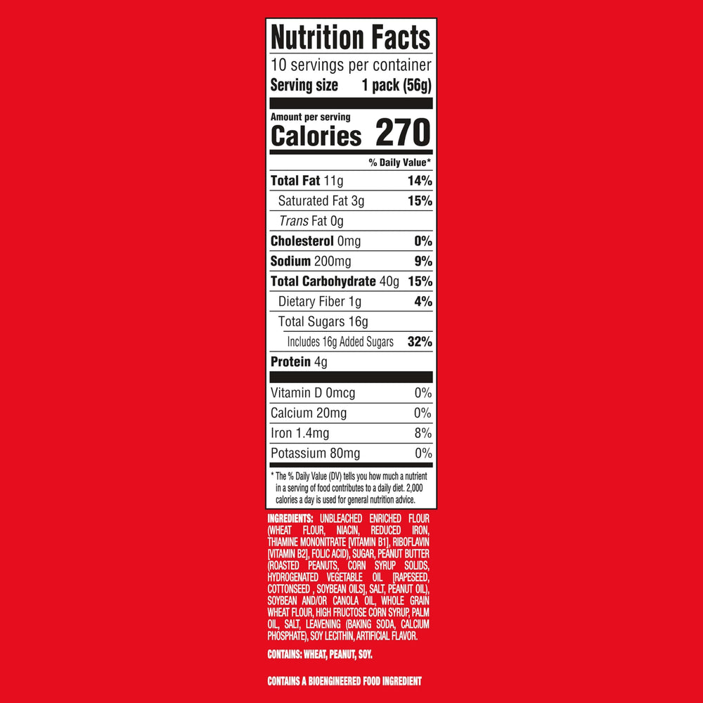 Nutter Butter opened snack pack ready to grab-and-go convenience