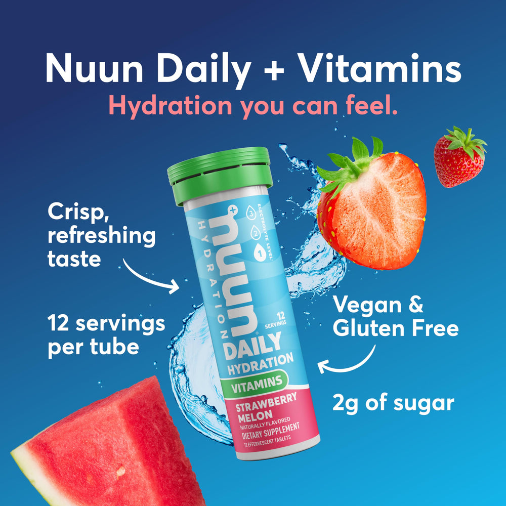 Close up of Nuun tablet texture highlighting easy dissolution benefit