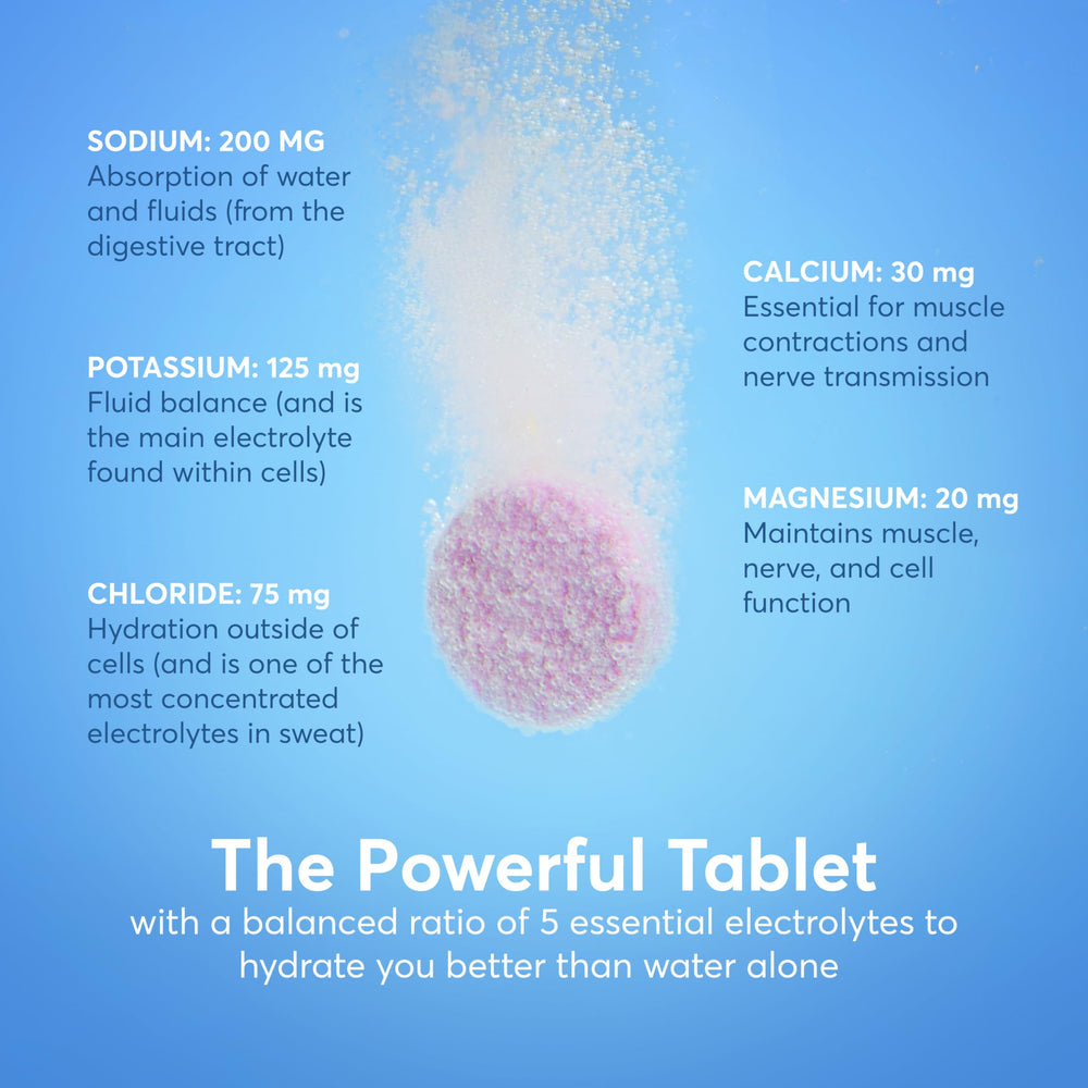Open Nuun tube with visible tablets, showcases portable refillable storage convenience