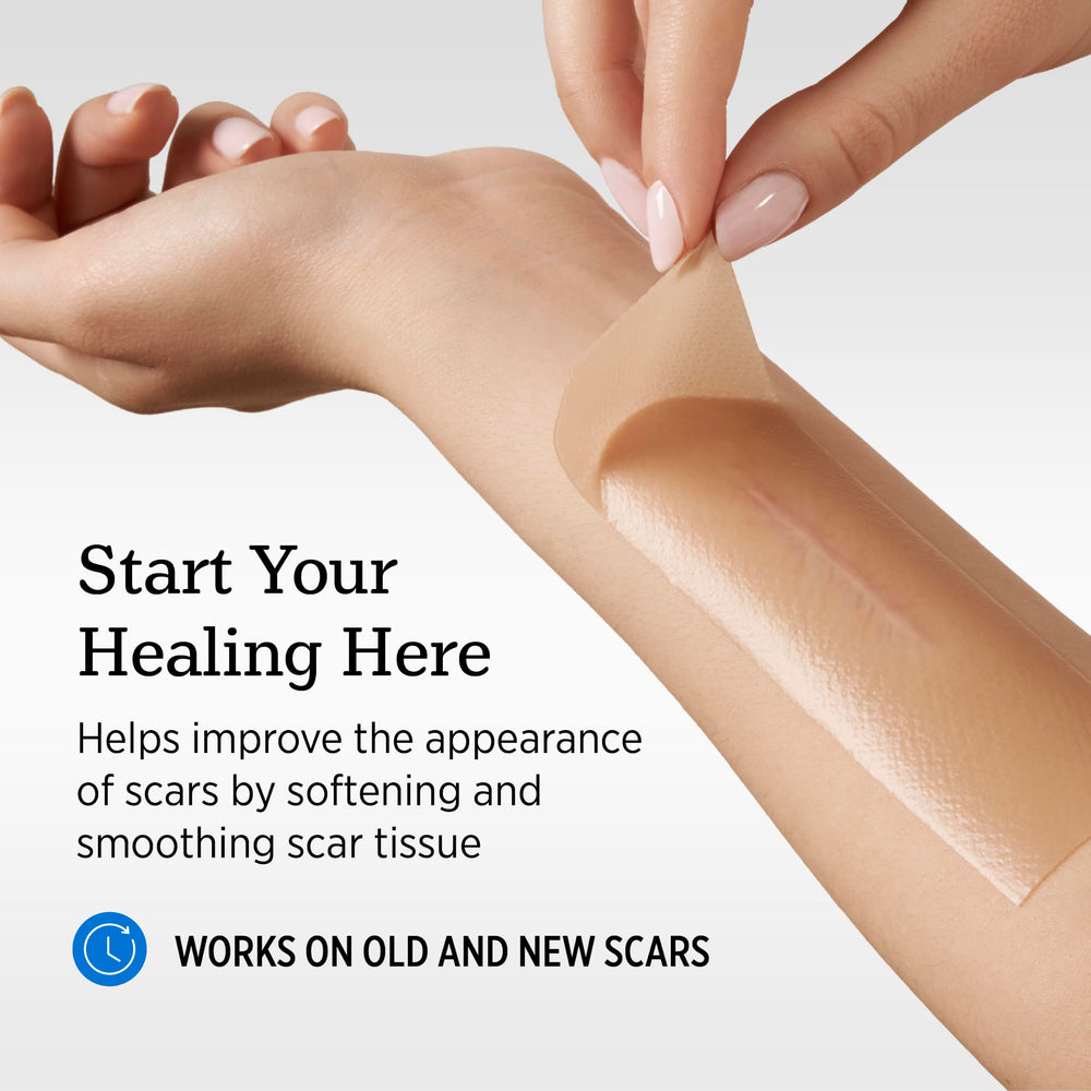 NUVADERMIS full length sheet applied on arm for extended coverage