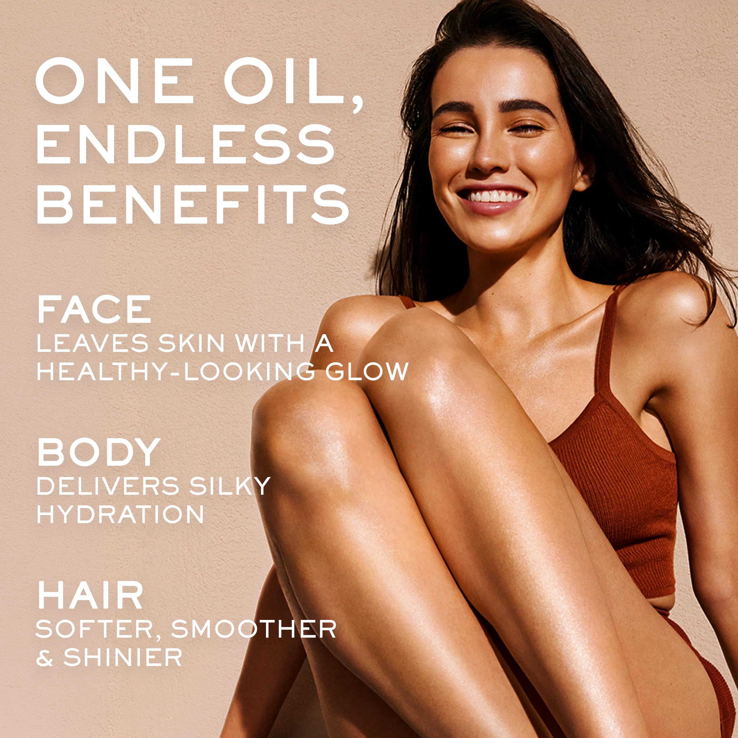 Nuxe oil smoothed through hair adding shine and taming frizz