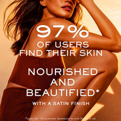 Nuxe oil close-up texture emphasizing lightweight, quick-absorb benefit