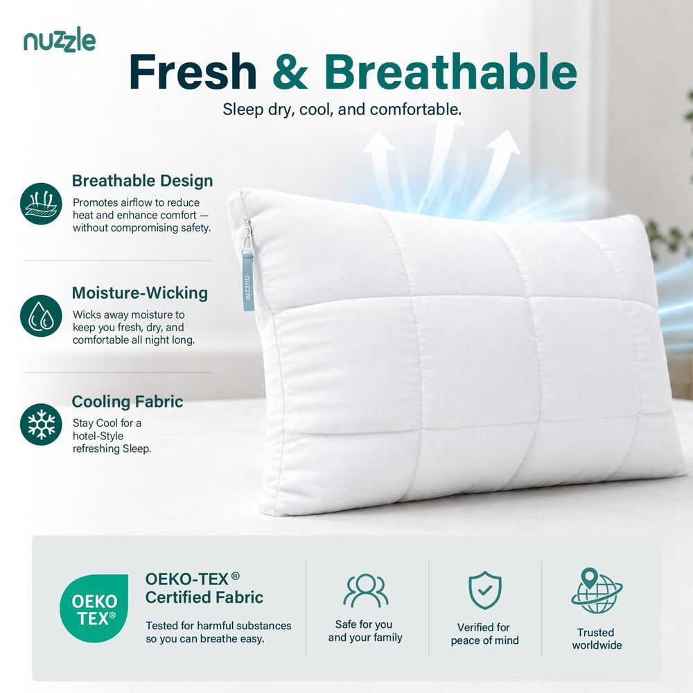 Nuzzle on a king bed demonstrating roomy comfort and relaxation benefit