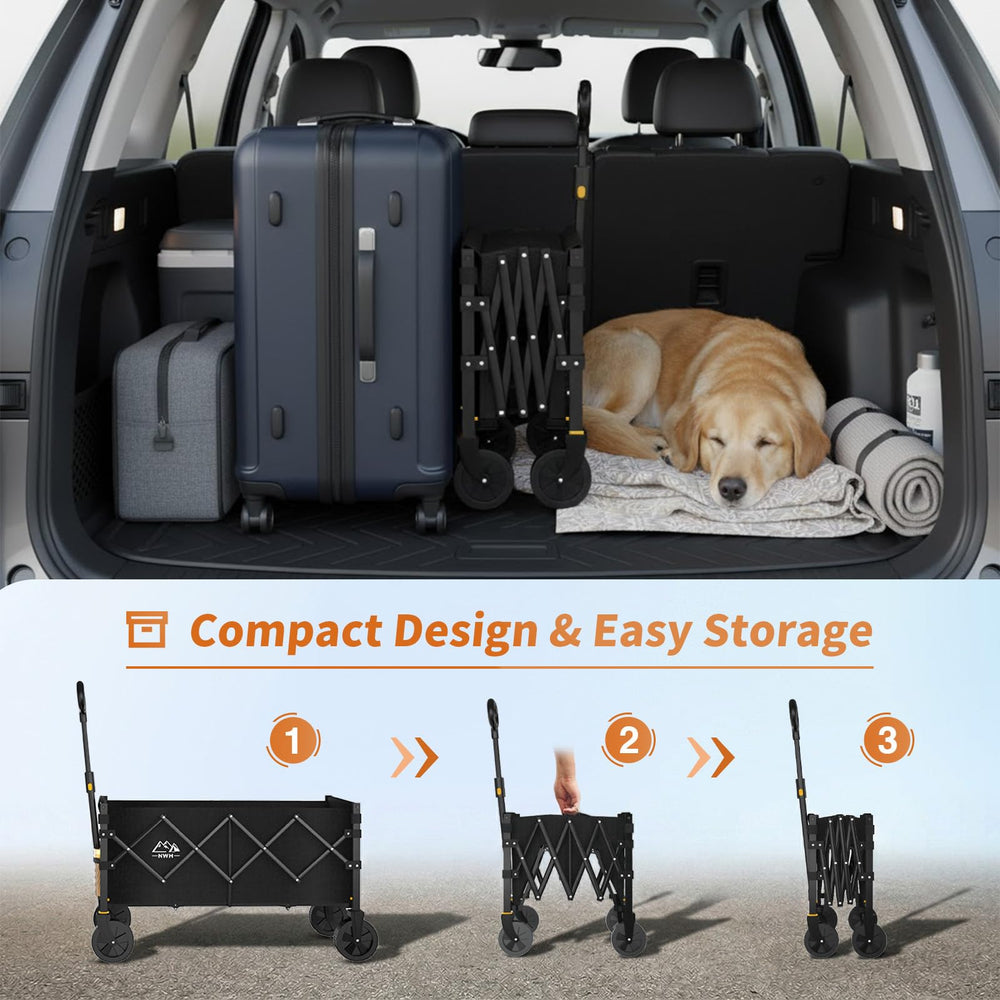 NWH beach lifestyle setup showing convenience for outdoor gear