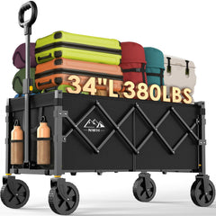 NWH front view full wagon showing long bed and capacity benefit