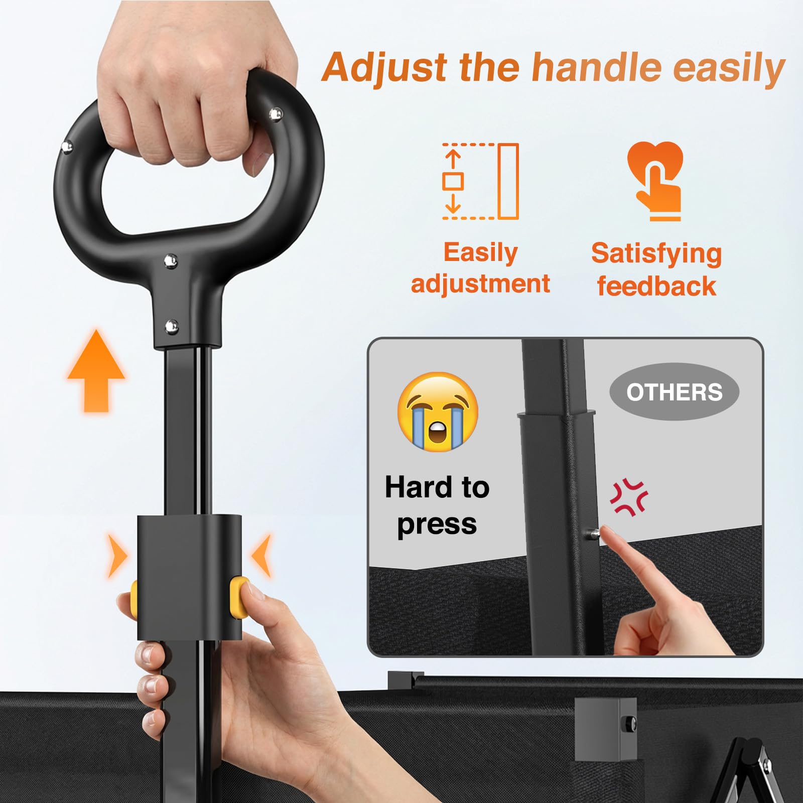 NWH handle and hinge detail emphasizing ergonomic pull and durability