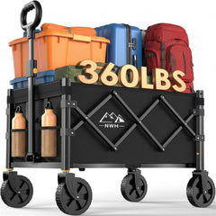 NWH wagon front view showing full load and easy access benefit