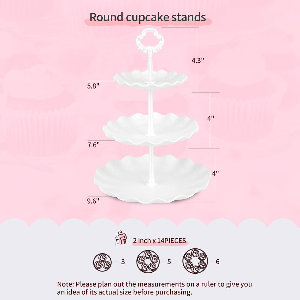 NWK close-up of extra-high struts on cupcake stand highlighting sturdy elevation benefit