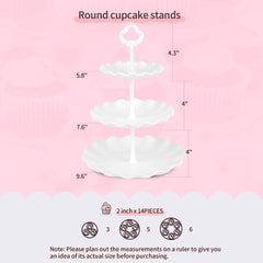 NWK close-up of extra-high struts on cupcake stand highlighting sturdy elevation benefit