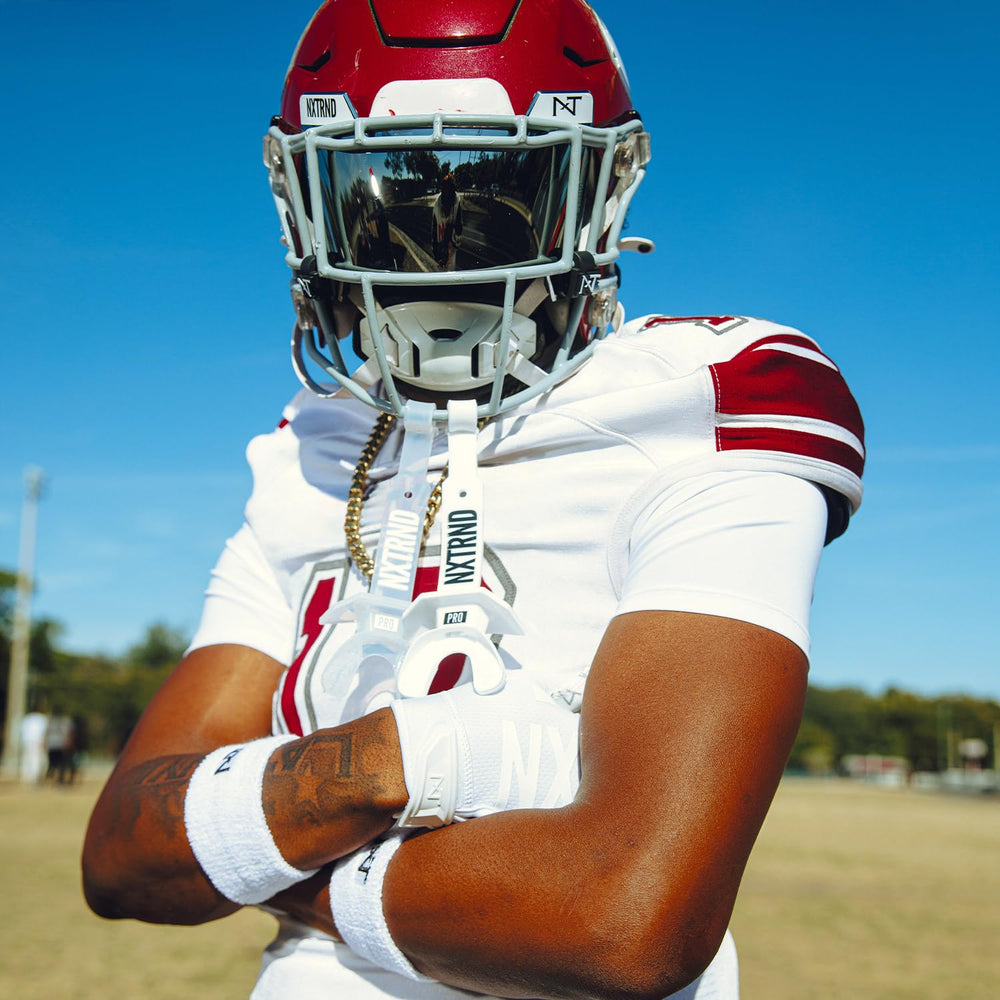 NXT NXTRND player wearing the mouthguard illustrating comfort and confidence