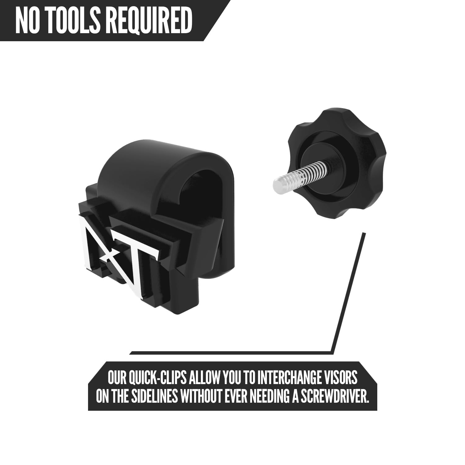 Nxtrnd VZR1 installed on helmet showing secure fit and on-field readiness