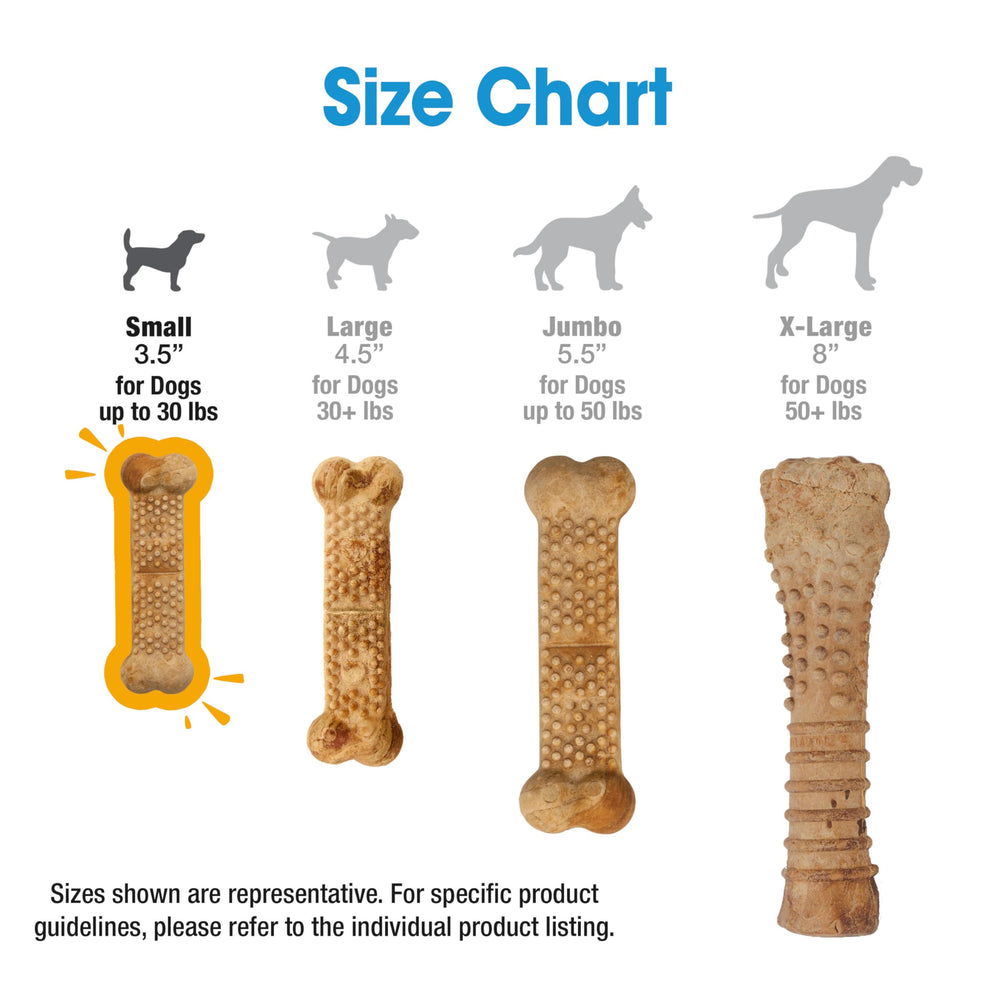 Close-up of Nylabone textured ridges demonstrating dental cleaning action