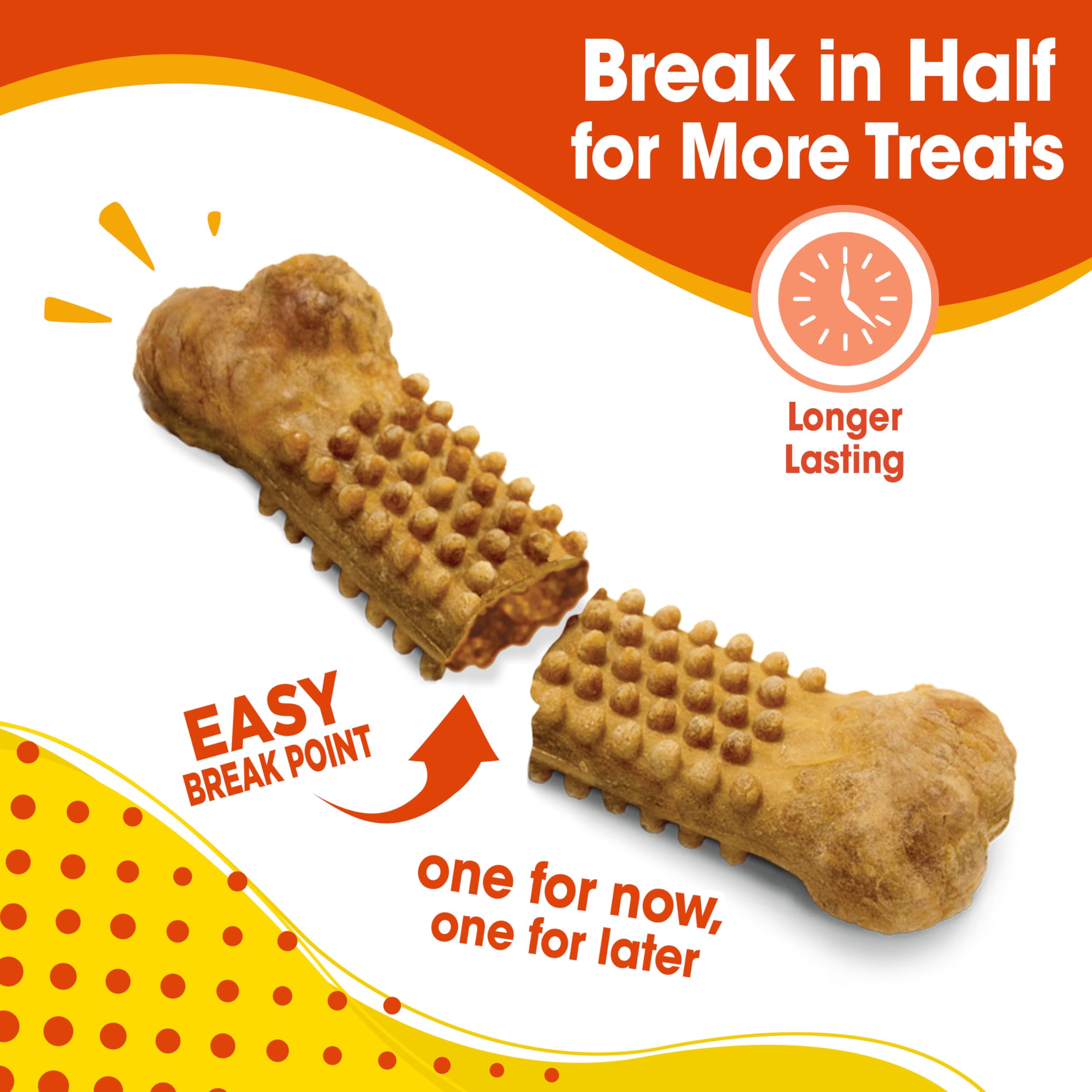 Nylabone close-up of real chicken texture highlighting flavor appeal