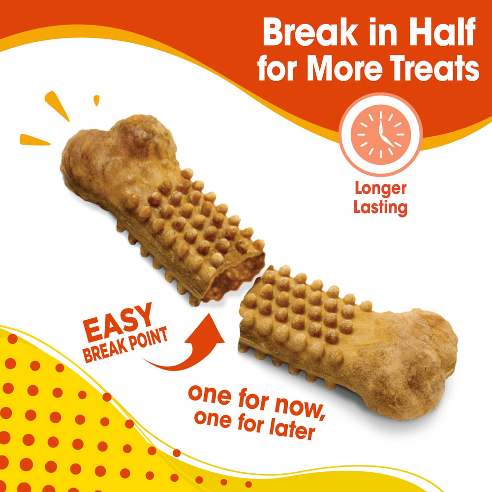 Nylabone close-up of real chicken texture highlighting flavor appeal