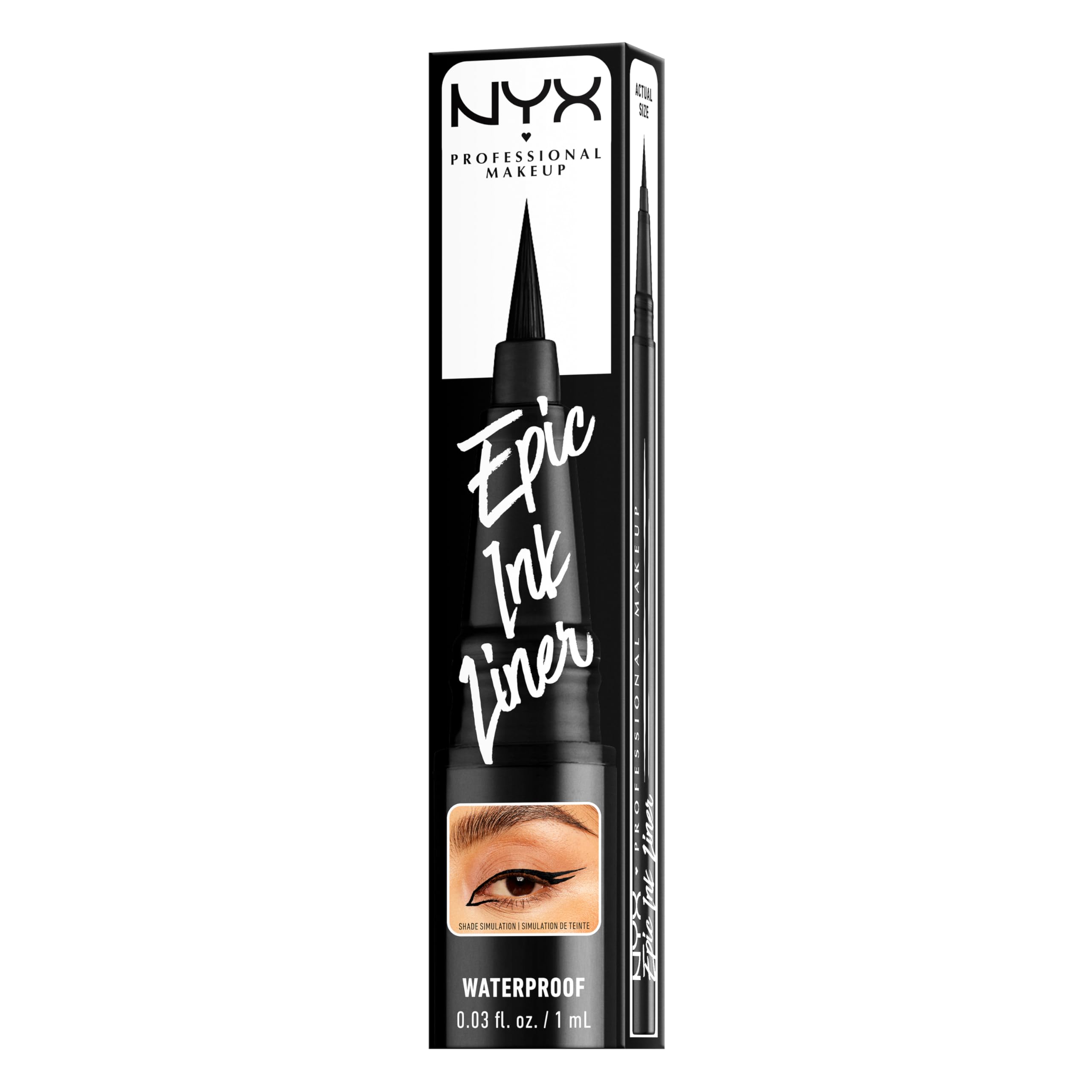 NYX PROFESSIONAL MAKEUP epic ink liner included in a professional kit showing pro-ready reliability