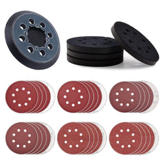 NYXCL front view of 5-inch sanding kit showing complete contents and convenience