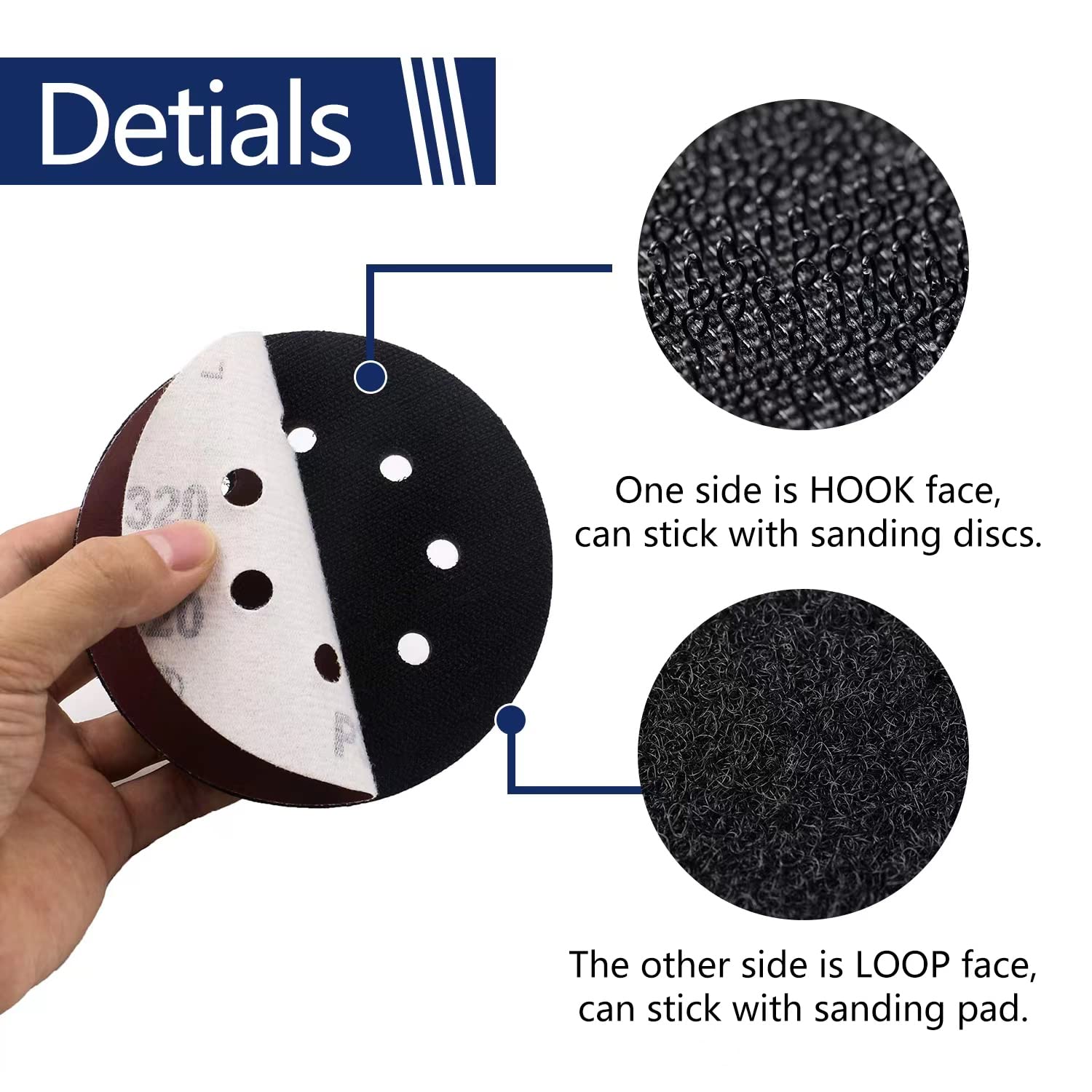 NYXCL stacked sanding discs labeled 100–400 grit showing versatile grit options