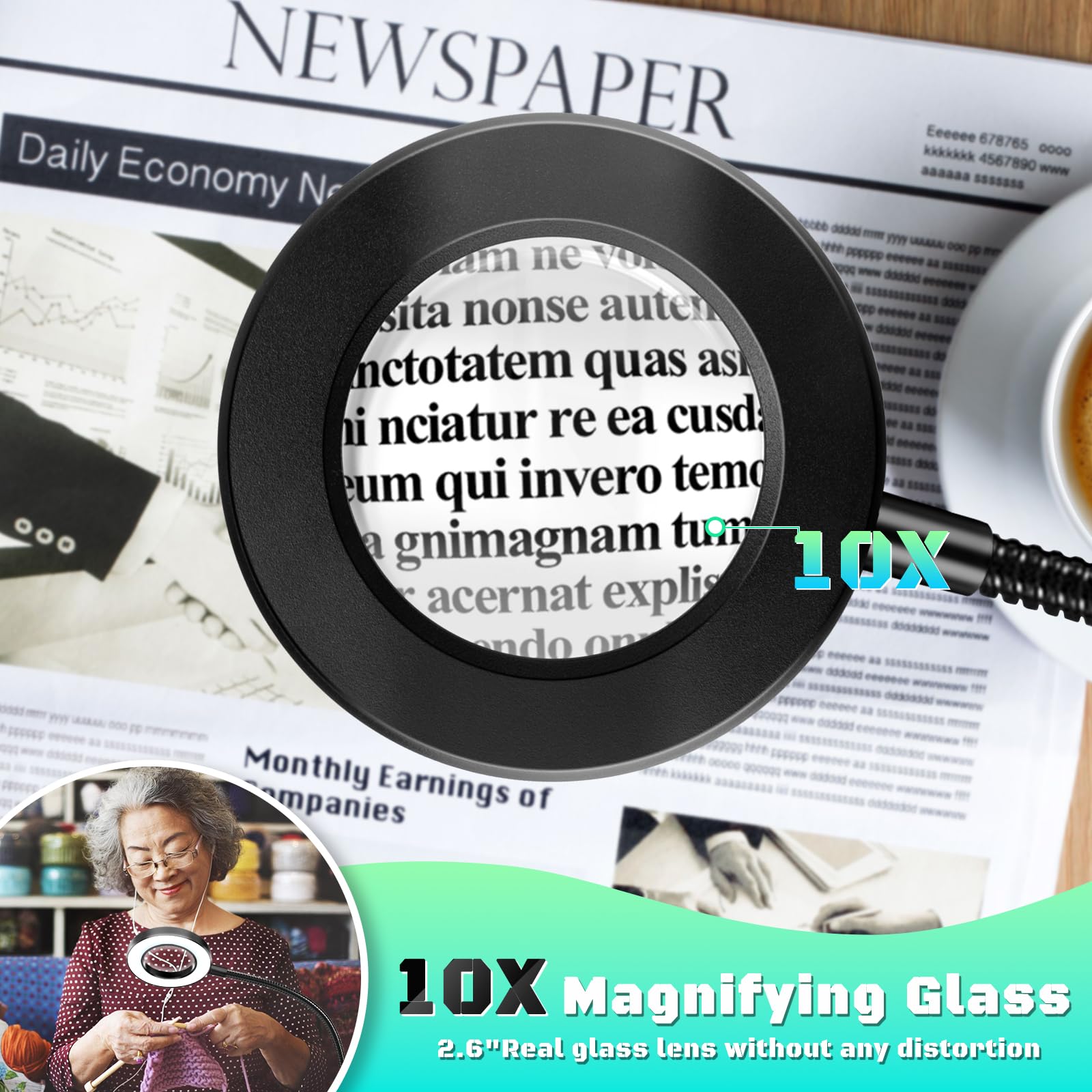 NZQXJXZ closeup of 2.2-inch optical glass lens, delivers clear detail