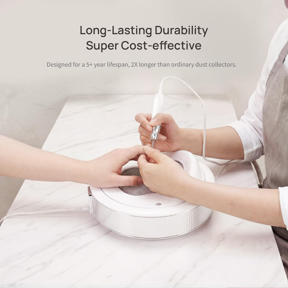 O NAIL reusable filter being rinsed under water to show easy cleaning and continued performance