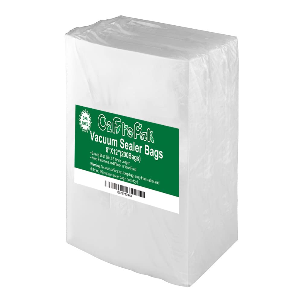 O2frepak front packaging showing 200-count quart bags and quick storage benefit
