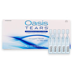 Oasis TEARS single-use vial close-up highlighting sterile design for safe use