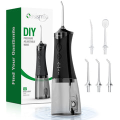 OasiSmile C2 front view showing controls and sleek black finish for easy use