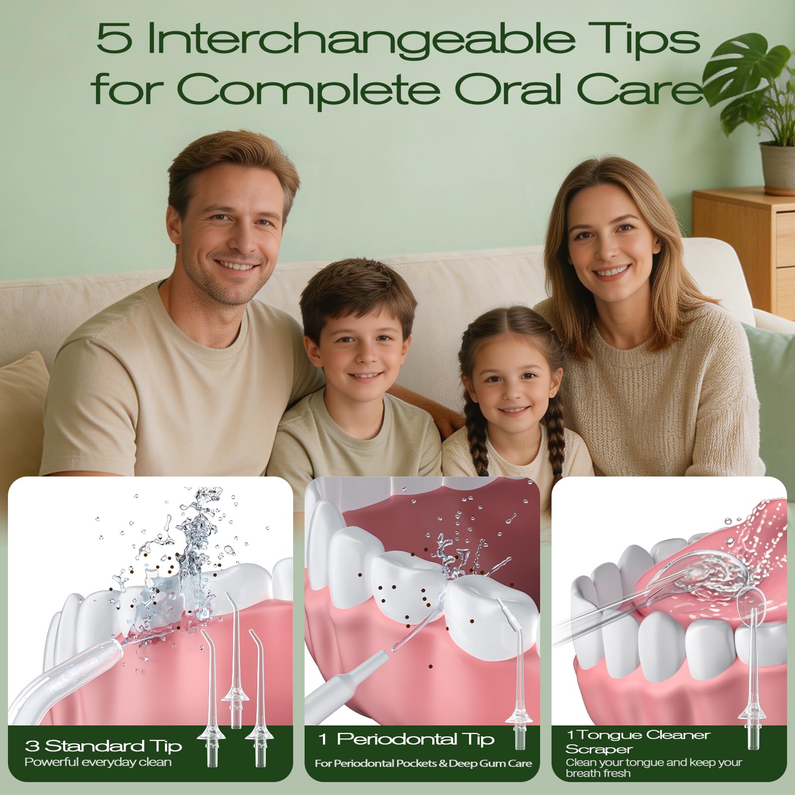 OasiSmile C2 ergonomic handle close-up showing non-slip grip for comfortable handling