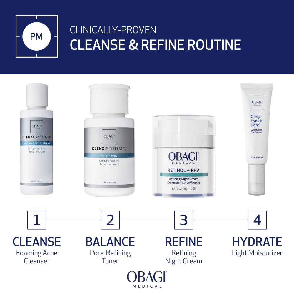 Obagi Medical bottle with measuring scale indicating travel-friendly portioning