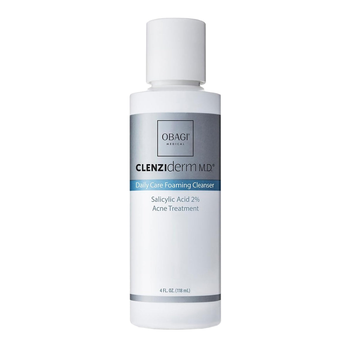 Obagi Medical cleanser front packaging showing brand and clear benefits