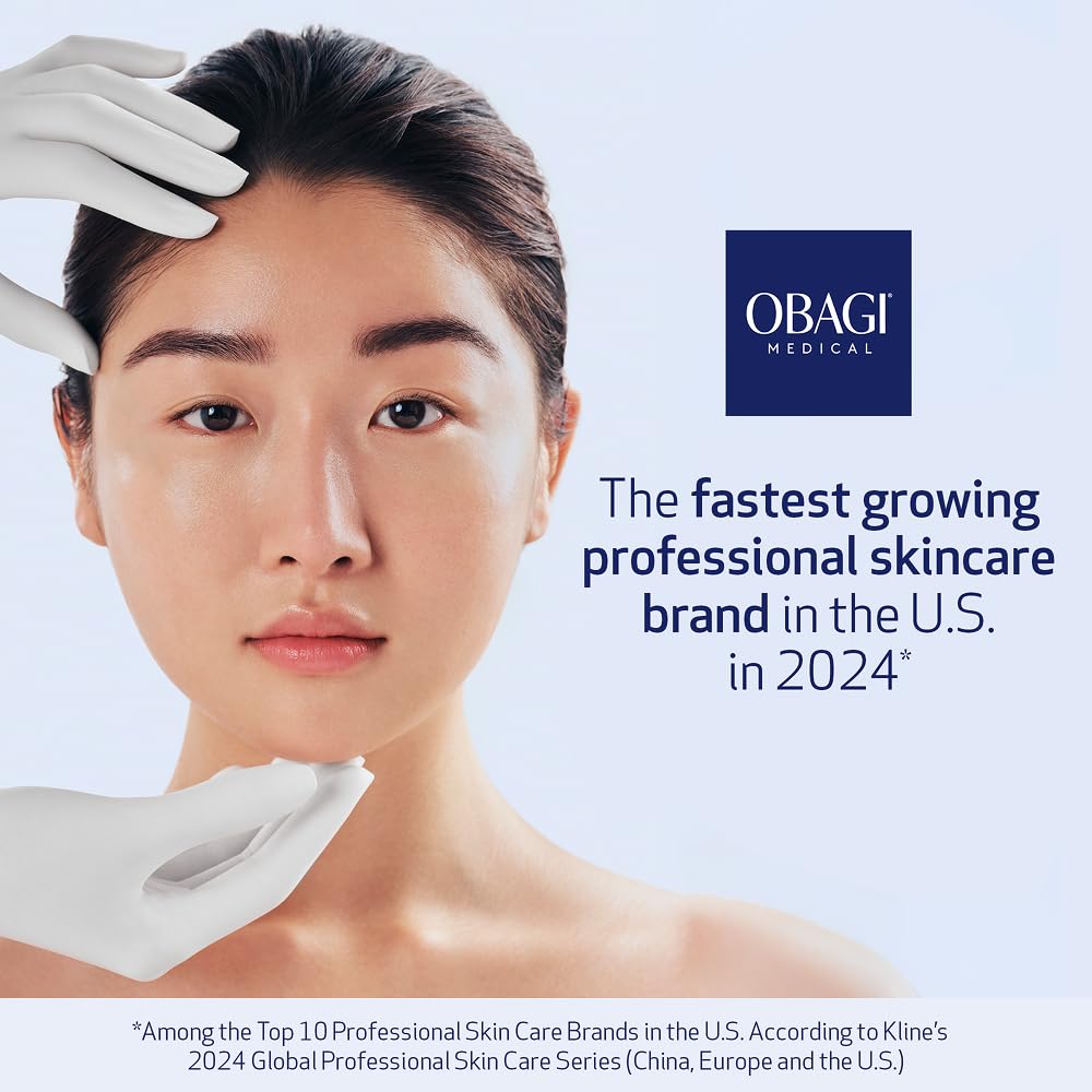 Obagi Medical user applying foam to face illustrating refresh and impurity removal