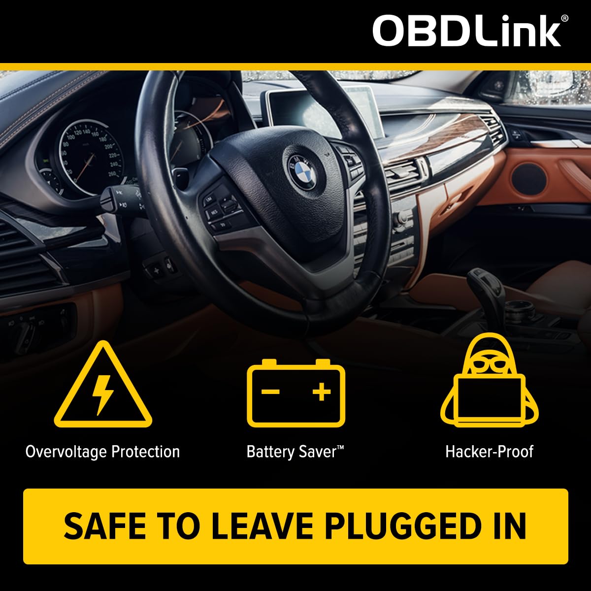 OBDLink CX retail box with quick start guide, benefit: ready-to-use out of the box